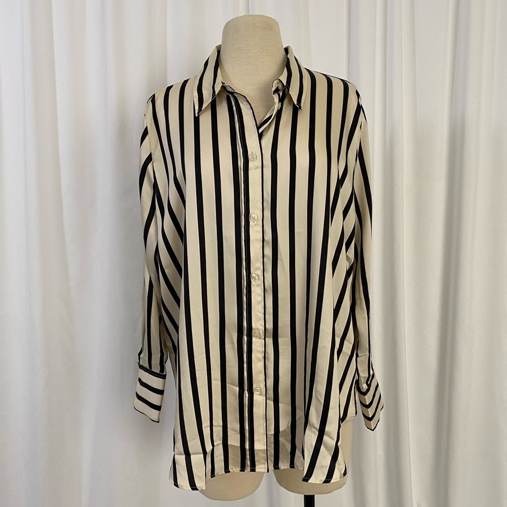 H & M Button Down Striped Shirt - Picture 1 of 7